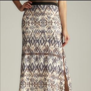 Free People Tribal Side Slit Maxi skirt